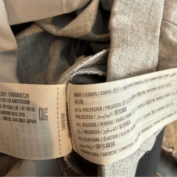Abercrombie & Fitch Women Gray Dress Pants Size 12 - Picture 8 of 9